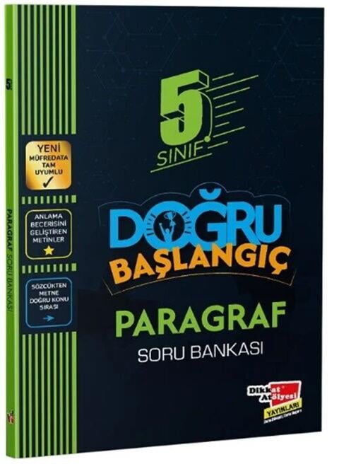 Dikkat Atölyesi 5. Sınıf Paragraf Doğru Başlangıç Soru Bankası