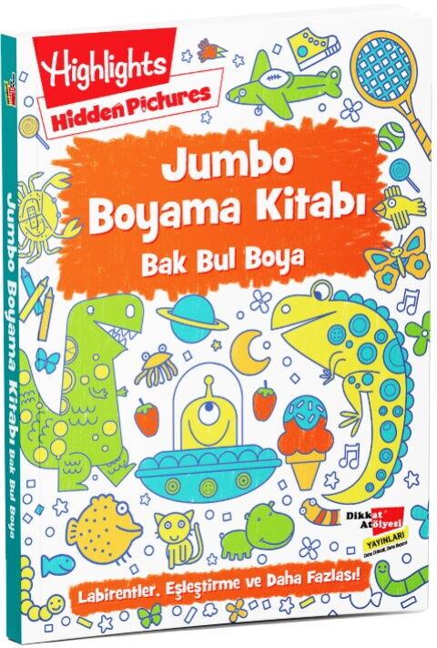 Dikkat Atölyesi Yayınları Jumbo Boyama Kitabı Bak Bul Boya