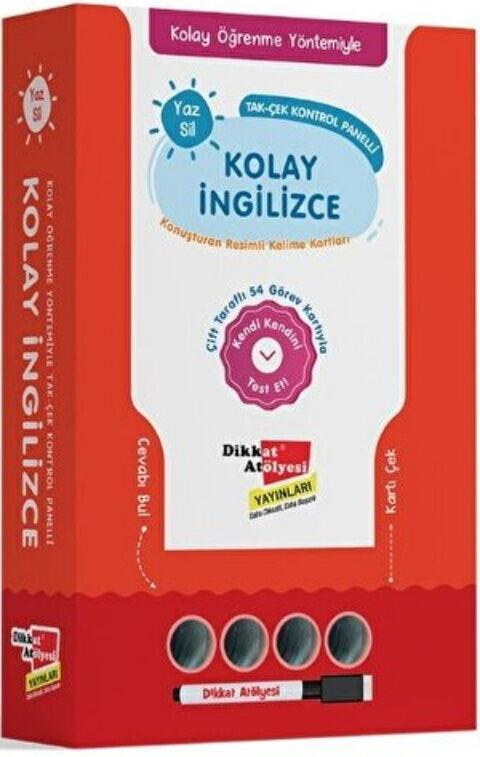 Dikkat Atölyesi Yayınları Kolay İngilizce Konuşturan Resimli Kelime Kartları