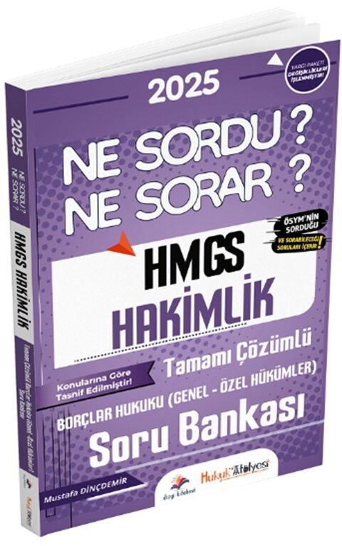 Dizgi Kitap 2025 HMGS Hakimlik Borçlar Hukuku Genel Özel Hükümler Ne Sordu Ne Sorar Soru Bankası