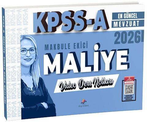 Dizgi Kitap 2026 KPSS A Grubu Maliye Video Ders Notları