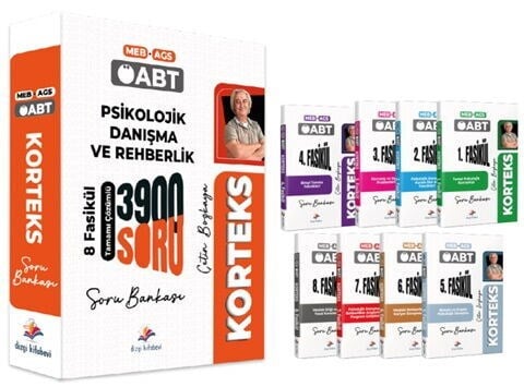 Dizgi Kitap 2026 MEB AGS ÖABT Korteks Psikolojik Danışma ve Rehberlik Öğretmenliği Tamamı PDF Çözümlü Soru Bankası