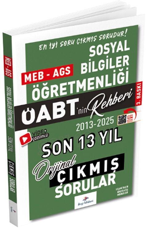 Dizgi Kitap 2026 ÖABT MEB AGS nin Rehberi Sosyal Bilgiler Öğretmenliği Çıkmış Sorular Son 13 Yıl