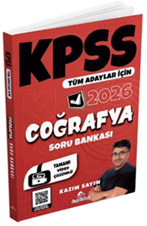 Dizgi Kitap 2026 Tüm Adaylar İçin KPSS Coğrafya Tamamı Video Çözümlü Soru Bankası