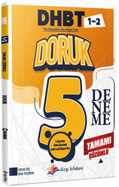 Dizgi Kitap Doruk DHBT Din Hizmetleri Alan Bilgisi Testi Tamamı Çözümlü 5 Deneme Sınavı