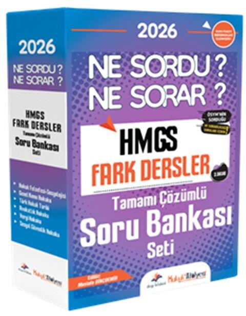 Dizgi Kitap Hukuk Atölyesi 2026 HMGS Fark Dersler Ne Sordu Ne Sorar Tamamı Çözümlü Soru Bankası Seti