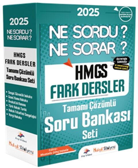 Dizgi Kitap Hukuk Atölyesi HMGS Fark Dersler Ne Sordu Ne Sorar Tamamı Çözümlü Soru Bankası Seti