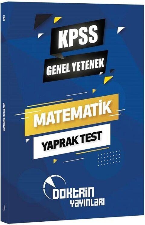 Doktrin Yayınları KPSS Genel Yetenek Matematik Yaprak Test