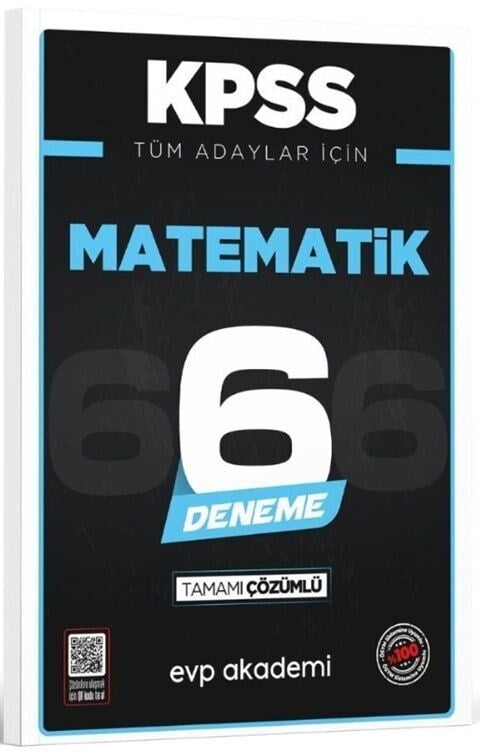 EVP Akademi KPSS Tüm Adaylar İçin Matematik 6 Deneme