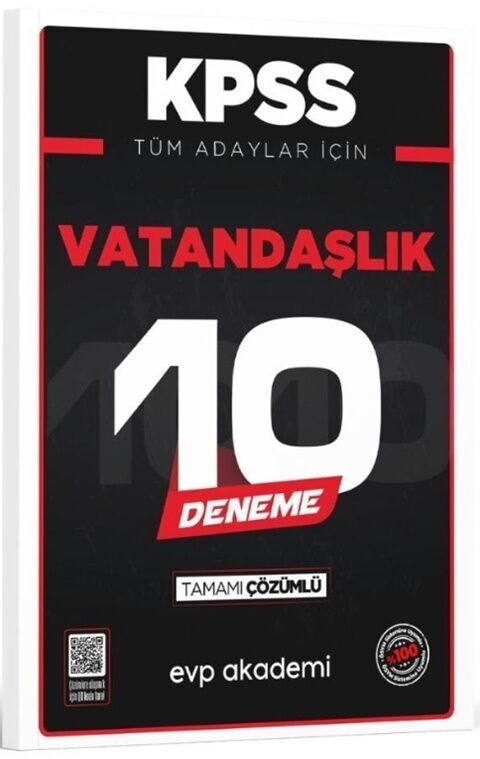 EVP Akademi KPSS Tüm Adaylar İçin Vatandaşlık 10 Deneme