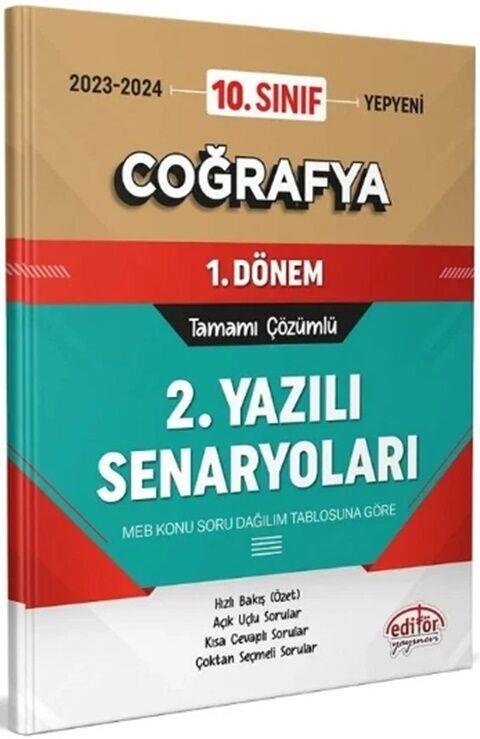 Editör Yayınları 10. Sınıf Coğrafya 1. Dönem Ortak Sınav 2. Yazılı Senaryoları