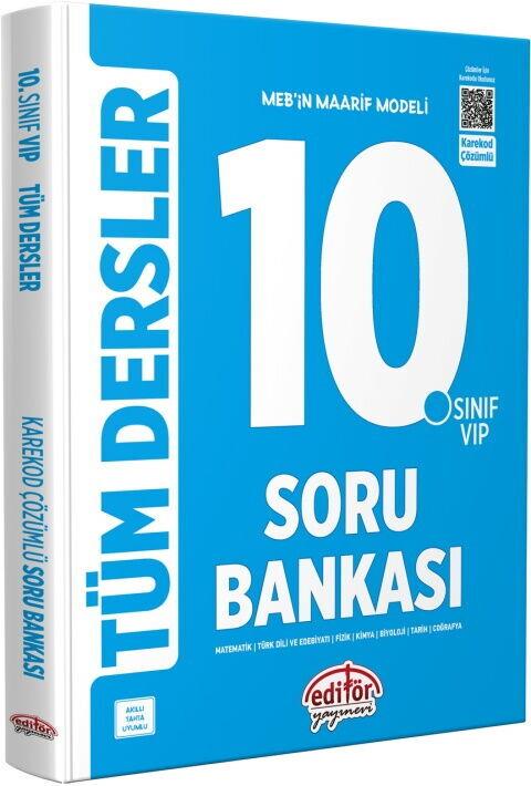 Editör Yayınları 10. Sınıf VIP Tüm Dersler Soru Bankası