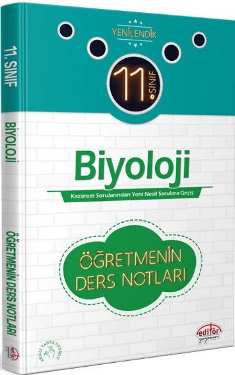 Editör Yayınları 11. Sınıf Biyoloji Öğretmenin Ders Notları