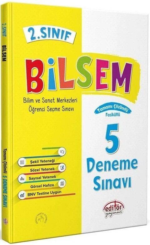Editör Yayınları 2. Sınıf Bilsem Hazırlık 5 Deneme