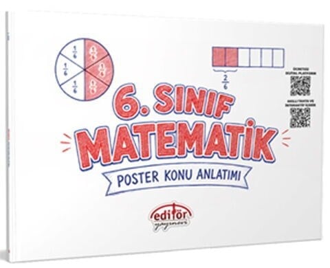 Editör Yayınları 6. Sınıf Matematik Poster Konu Anlatımlı