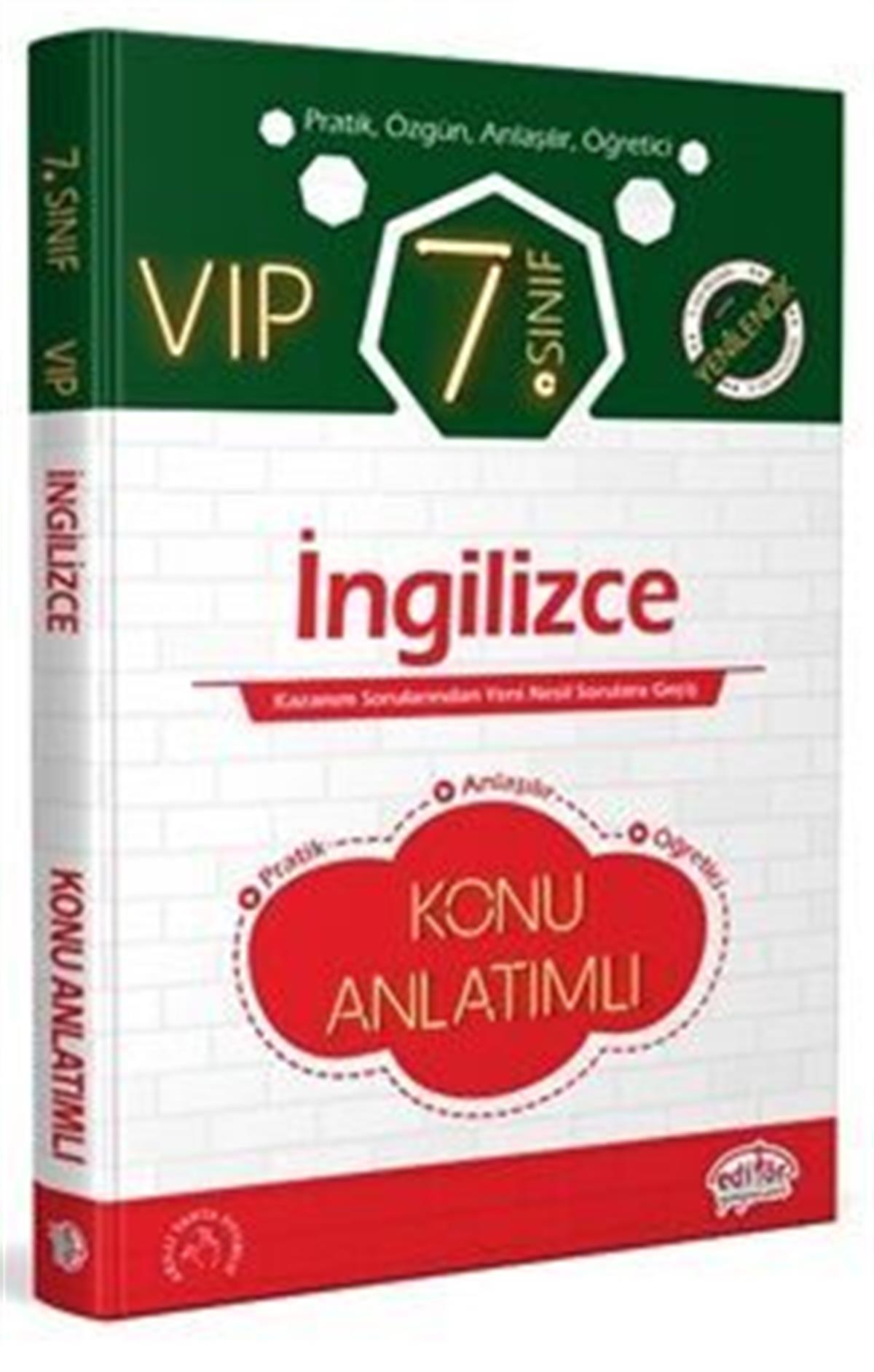 Editör Yayınları 7. Sınıf VIP İngilizce Konu Anlatımlı