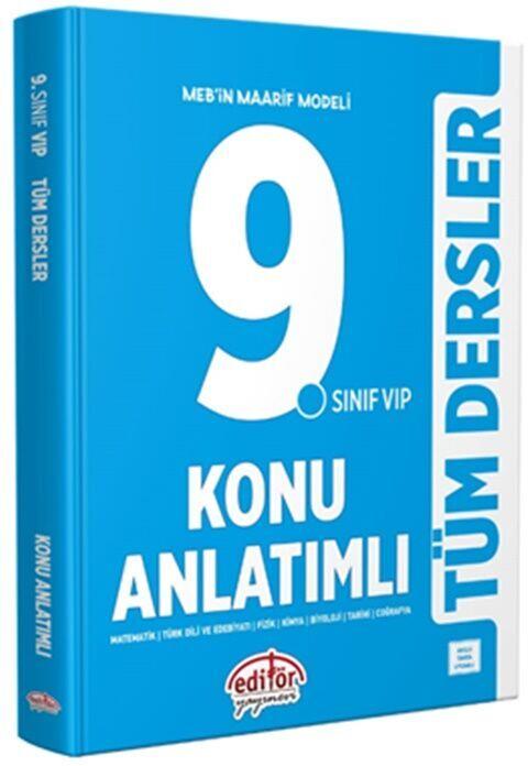 Editör Yayınları 9. Sınıf VİP Tüm Dersler Konu Anlatımlı