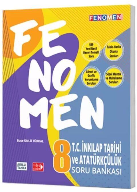 Fenomen Okul Yayınları 8. Sınıf T.C. İnkılap Tarihi ve Atatürkçülük Fenomen Soru Bankası