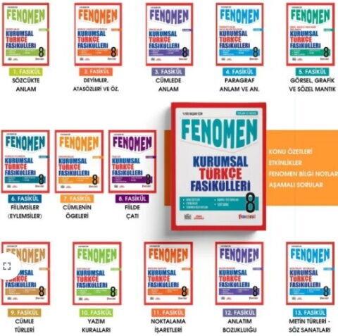 Fenomen Okul Yayınları 8. Sınıf Türkçe Kurumsal Fasikülleri