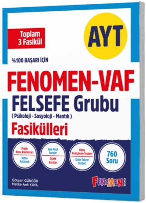 Fenomen Okul Yayınları AYT VAF Felsefe Fasikülleri Seti