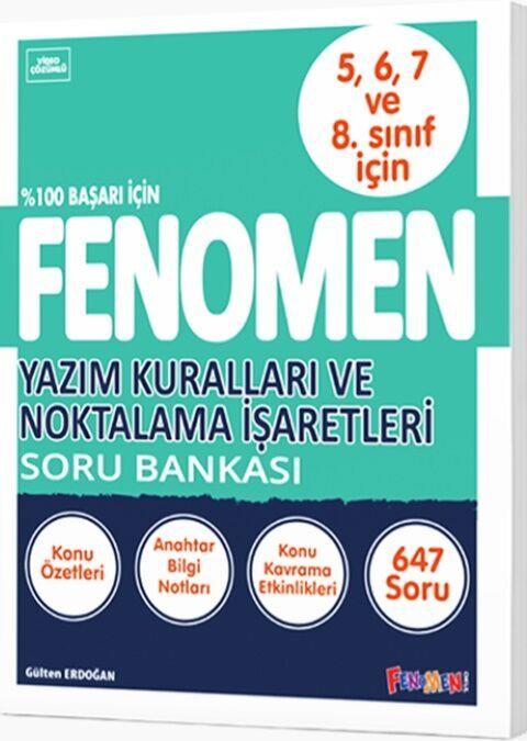 Fenomen Okul Yayınları Yazım Kuralları ve Noktalama İşaretleri Soru Bankası