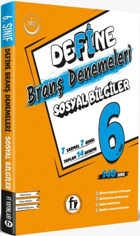 Fi Yayınları 6. Sınıf Sosyal Bigiler Define Branş Denemeleri