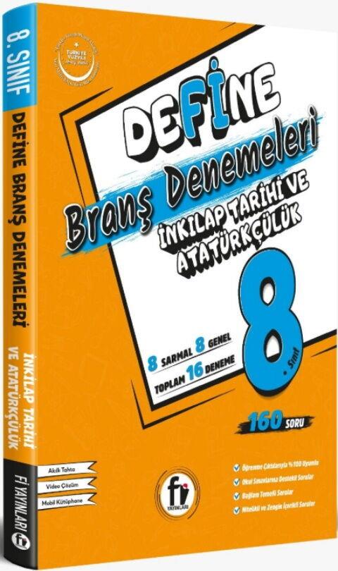 Fi Yayınları 8. Sınıf İnkılap Tarihi ve Atatürkçülük Define Branş Denemeleri