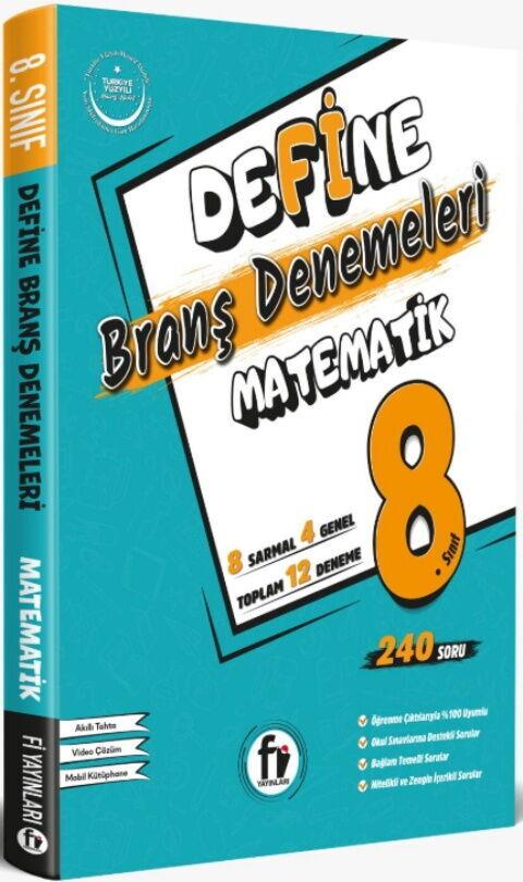 Fi Yayınları 8. Sınıf Matematik Define Branş Denemeleri