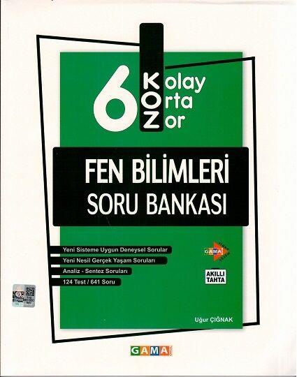 Gama Okul Yayınları 6. Sınıf Fen Bilimleri KOZ Soru Bankası