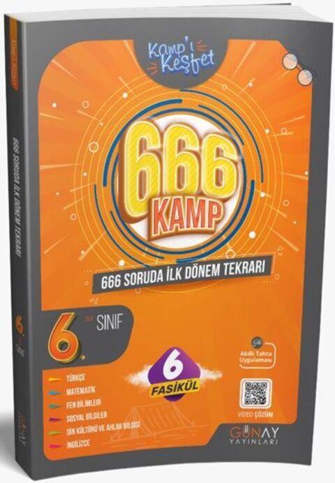 Günay Yayınları 6. Sınıf 666 Soruda İlk Dönem Kamp Kitabı
