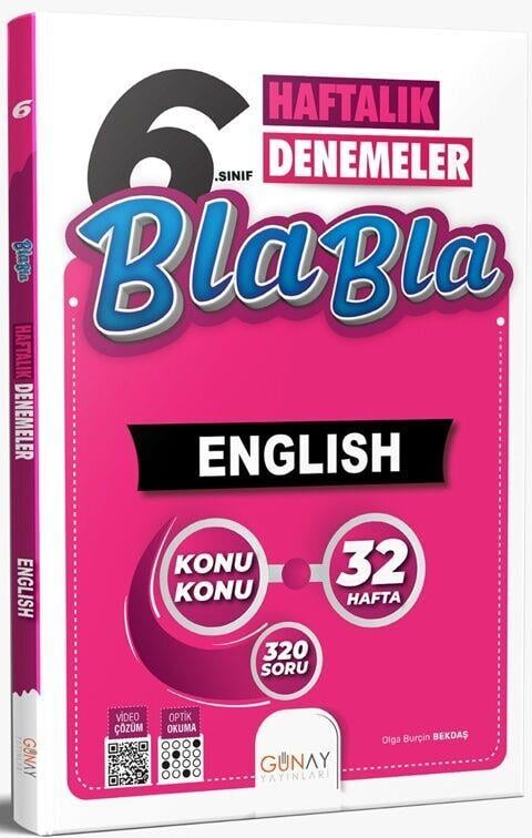 Günay Yayınları 6. Sınıf İngilizce Bla Bla Haftalık Denemeler