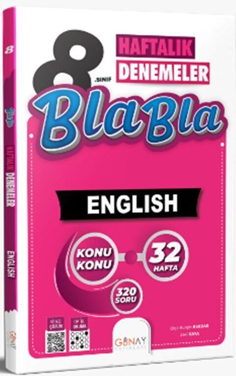 Günay Yayınları 8. Sınıf İngilizce Bla Bla Haftalık Denemeler