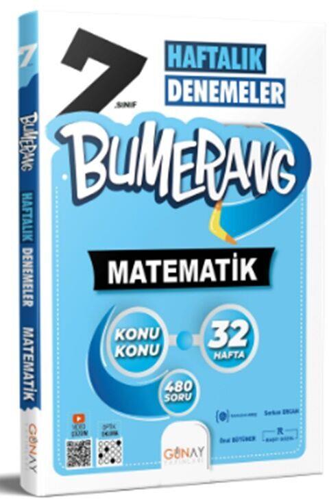 Günay Yayınları 7. Sınıf Bumerang Haftalık Matematik Denemeleri