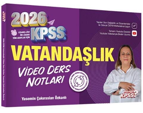 Hangi KPSS 2026 KPSS Vatandaşlık Video Ders Notları