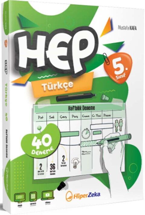 Hiper Zeka Yayınları 5. Sınıf Hep Türkçe 40 Haftalık Deneme