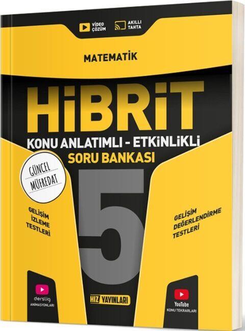 Hız Yayınları 5. Sınıf Matematik HİBRİT Konu Anlatımlı Etkinlikli Soru Bankası