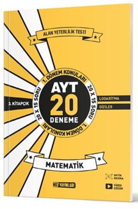 Hız Yayınları AYT Matematik 20 li İlk Dönem Deneme 3. Kitap