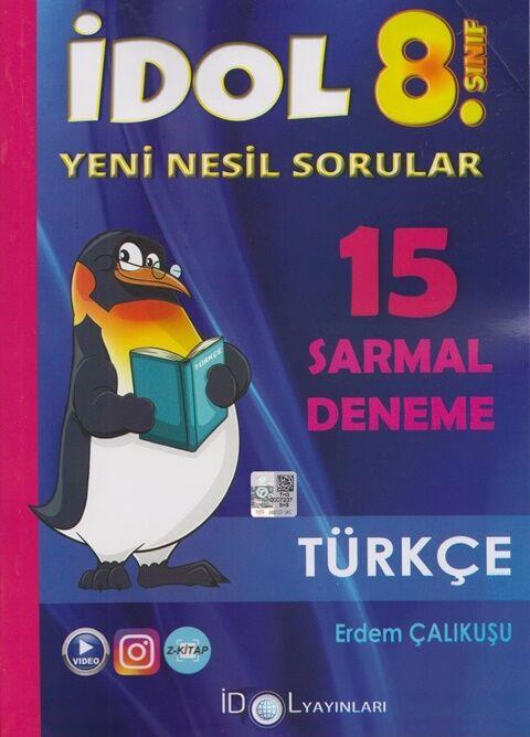 İdol Yayınları 8. Sınıf LGS Türkçe 15 Sarmal Deneme