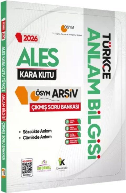 İnformal Yayınları 2026 ALES Türkçenin Kara Kutusu Anlam Bilgisi ÖSYM Çıkmış Çözümlü Soru Bankası