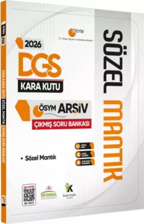 İnformal Yayınları 2026 DGS Sözel Mantık Kara Kutu ÖSYM Çıkmış Soru Bankası