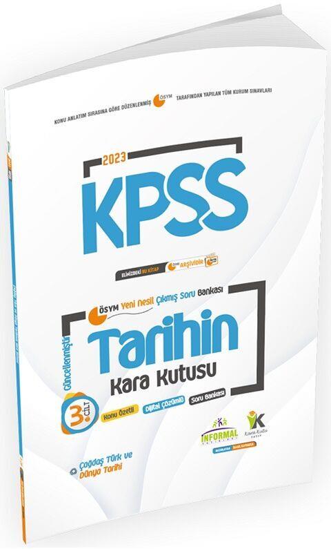 İnformal Yayınları 2023 KPSS Tarihin Kara Kutusu 3. Cilt Çıkmış Sorular Soru Bankası