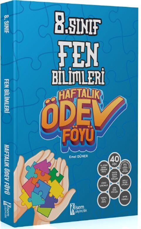 İsem Yayınları 8. Sınıf Fen Bilimleri Haftalık Ödev Föyü