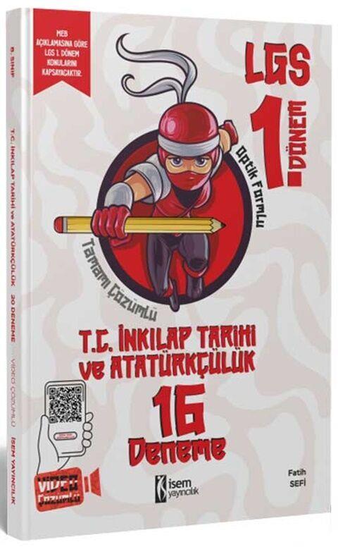 İsem Yayınları 8. Sınıf LGS 1. Dönem İnkılap Tarihi 16 Branş Deneme