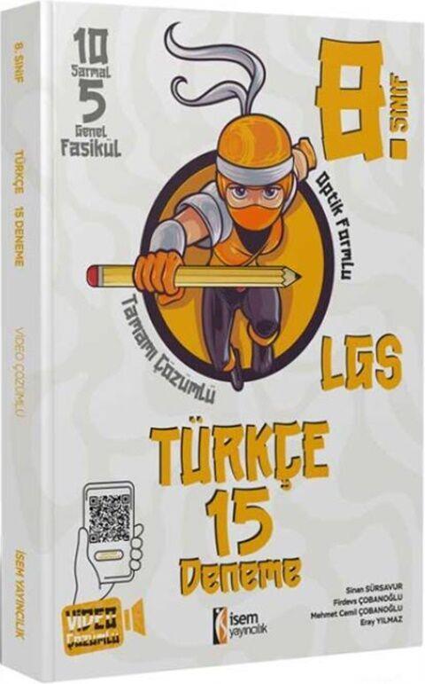 İsem Yayınları 8. Sınıf Türkçe 15 Deneme