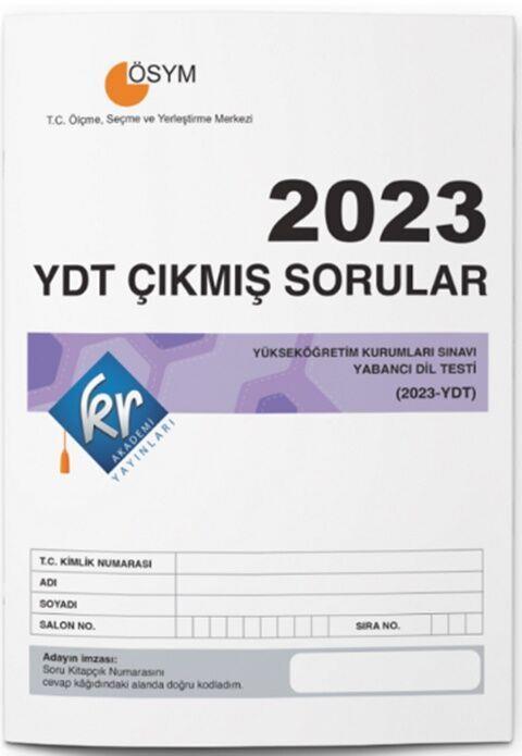 KR Akademi 2023 YDT Tıpkı Basım Çıkmış Sorular
