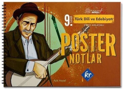 KR Akademi 9. Sınıf Türk Dili ve Edebiyatı Maarif Modeli Poster Notları