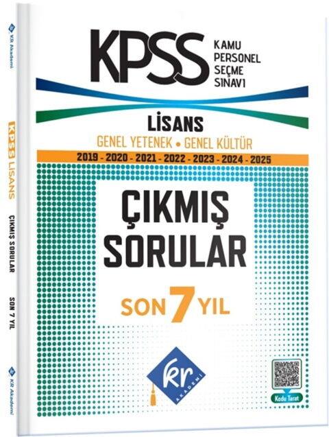KR Akademi KPSS Genel Yetenek Genel Kültür Çıkmış Sorular Son 7 Yıl Kitapçıkları