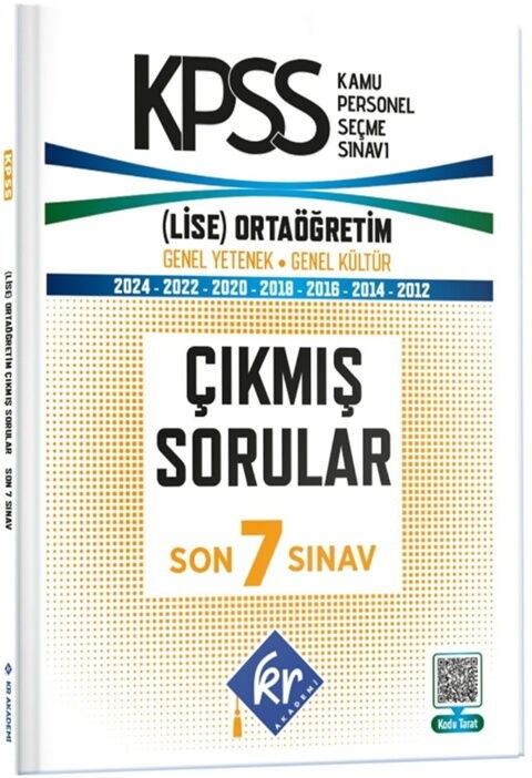 KR Akademi KPSS Lise Ortaöğretim Çıkmış Sorular Son 7 Sınav