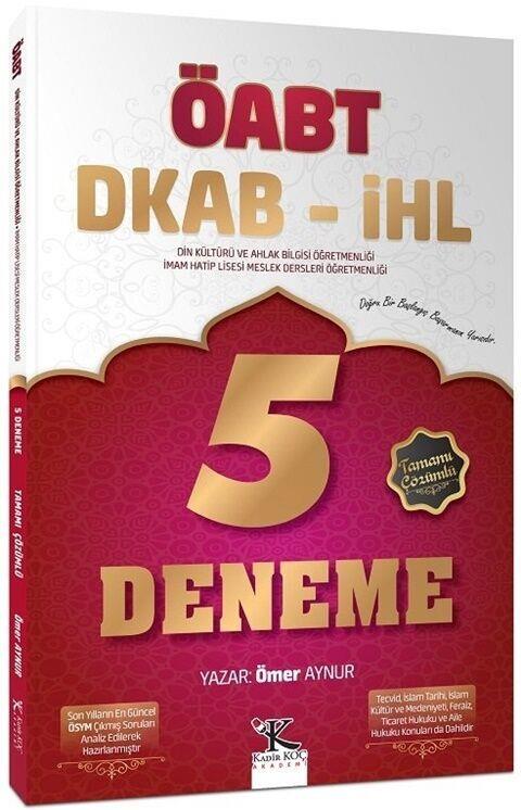 Kadir Koç Akademi ÖABT Din Kültürü ve Ahlak Bilgisi Öğretmenliği 5 Deneme