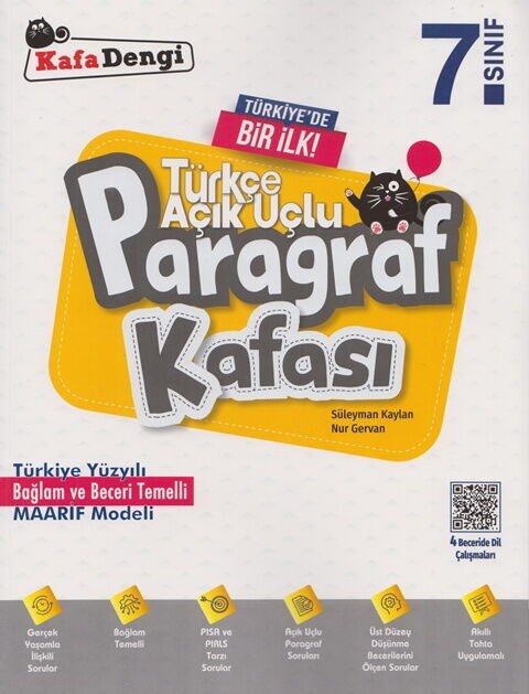 Kafa Dengi Yayınları 7. Sınıf Türkçe Açık Uçlu Paragraf Kafası